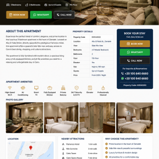 Book Now Apartment for Rent in Zamalek|EZRA0002